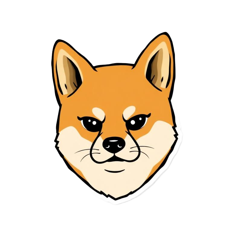 Side-eye doge sticker